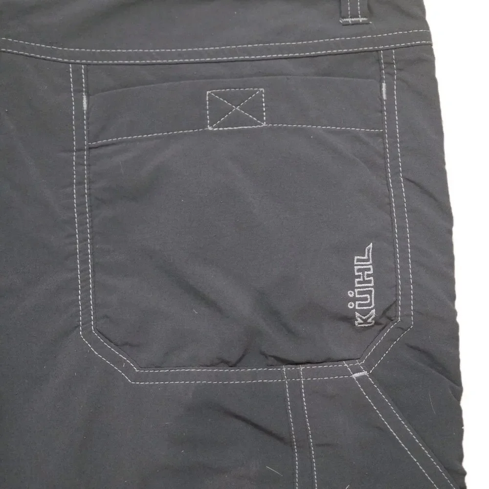 Kuhl Mens Hiking Shorts Sz 36 Gray Lightweight Quick Dry Stretch Pockets
